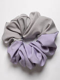 Meli Signature Scrunchie - Lilac/Silver