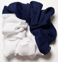 Meli Signature Scrunchie - Navy/White