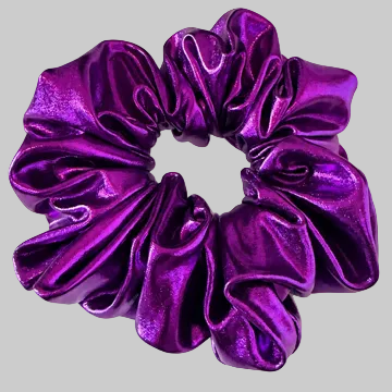 Meli Signature Scrunchie - Metallic Purple